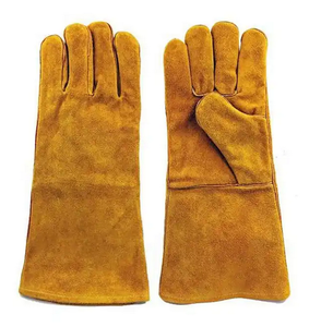 Guantes DE SEGURIDAD XL de alta calidad Cuero dividido de vaca Resistente al calor y protector con funciones anticorte y antiimpacto - Product Image 2