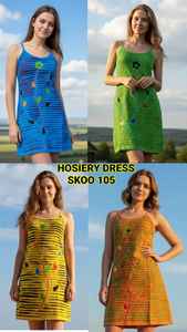 Robe de style népalais à imprimé floral, tissu de bonneterie à la mode, robe multicolore traditionnelle de fabrication indienne - Product Image 3