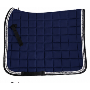 Best <b>Design</b> Breathable Custom Quilting Polycotton Equine Dressage Saddle Pads Washable Horse Riding Jumping Saddle Pads - Product Image 2