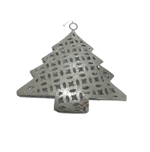 Decoración navideña hecha a mano de hierro X Mas Tree Gold Foil Adorno navideño colgante para decoración del hogar personalizado - Product Image 2