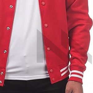 Chaquetas de béisbol bomber ajustadas informales para hombre, tela de lona ligera personalizada con cuello levantado a la moda para invierno - Product Image 6