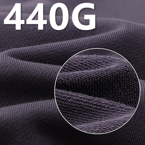 เสื้อฮู้ดดี้ผ้าฝ้ายคุณภาพสูง หนานุ่ม ทรงโอเวอร์ไซส์ สกรีนโลโก้ได้ เสื้อสเวตเชิ้ตผู้ชาย ผ้าเฟรนช์เทอร์รี่เรียบ - Product Image 6