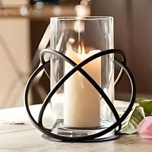 Portavelas votivo de metal hecho a mano para decoración navideña, tarro de linterna indio de calidad de exportación - Product Image 4