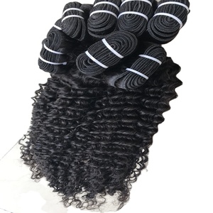 Top Garde 100% cutícula alineada nueva llegada Natural profundo rizado cabello humano tejido paquetes Temple extensión de cabello virgen - Product Image 5