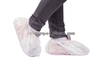Penutup Sepatu Sekali Pakai PP CPE Non-Woven Tahan Air Anti Selip Pelindung Kaki Medis Bedah untuk Rumah Sakit & Ruang Bersih