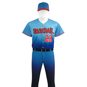 Camiseta de béisbol personalizada para hombre, estampado de rayas por sublimación, camisas y pantalones de béisbol en blanco, uniforme - Product Image 1