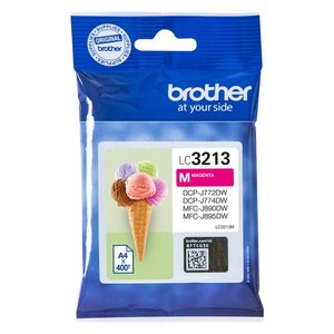 Cartouche d'encre Brother LC3213M Magenta pour ensemble de cornets de crème glacée 400 pages - Product Image 1