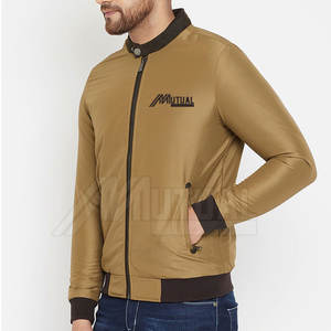 Chaqueta bomber impermeable de último diseño para hombre, poliéster hecho con lona, suministro al por mayor - Product Image 2