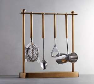 Juego de Herramientas de Barra de Acero Inoxidable Moderno Diseñado para Bares de Cocina Elegantes y Espacios de Entretenimiento Contemporáneos en el Hogar - Product Image 1