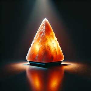 Belle lampe naturelle en sel de roche rose forme pyramidale unique design sculpté décor à la maison bureau prix de gros artisanat naturel unique - Product Image 3