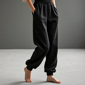 Vêtements de sport Jogging Puff Print Sweat-Pants Pantalons Femmes Casual Respirant Heavyweight Puff Print Fleece Sweat Pants Pyjama - Product Image 3