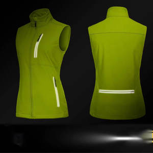 Gilet softshell pour femme, 100% polyester, vêtement d'extérieur, fermeture éclair sur le devant, vêtement d'hiver sans manches, service OEM, impression personnalisée, gilet softshell - Product Image 5