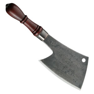 Couteau de chef Burraq personnalisé fait main en acier au carbone, couteau multifonctionnel avec manche en bois, étui en cuir, DIY OEM/ODM pour usage en cuisine - Product Image 6