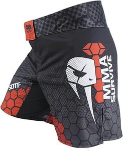กางเกงขาสั้นผ้าไมโครสเตทช์กางเกงขาสั้น MMA ออกแบบโลโก้ได้ตามต้องการ - Product Image 1