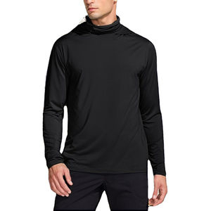 2025 qualité supérieure à manches longues sweat à capuche de pêche impression personnalisée séchage rapide Protection solaire vêtements bases coton mélangé - Product Image 2