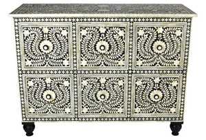 Cómoda de Estilo Marroquí con Incrustaciones de Hueso de Camello de Alta Calidad, Mueble de Salón con Incrustaciones de Hueso de Camello, Mueble de Salón en Oferta - Product Image 6
