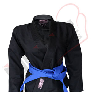 Kimono Negro para Mujer con Logotipo Personalizado al por Mayor, Uniforme de Artes Marciales de Jiu Jitsu Brasileño, Nuevo Diseño, Alta Calidad y Comodidad - Product Image 3