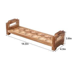 Bandeja para huevos de madera ecológica para una organización de cocina sostenible, caja para huevos de madera hecha a mano para guardar huevos a bajo precio - Product Image 2