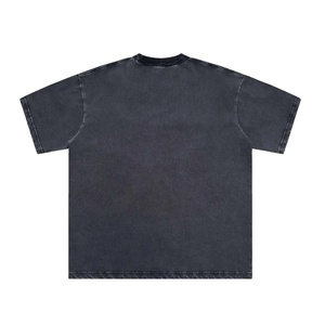 Camiseta Personalizada con Lavado Ácido, Estilo Vintage, Desgastada, de Algodón, Unisex, Streetwear, Camiseta Moderna de Gran Tamaño para Hombre 2026 - Product Image 1