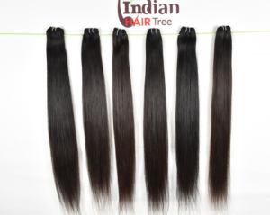 Meilleure qualité 36 "pouces paquets de cheveux indiens naturels cuticule vierge droite alignée Styles de vague Extensions humaines brutes non transformées - Product Image 1