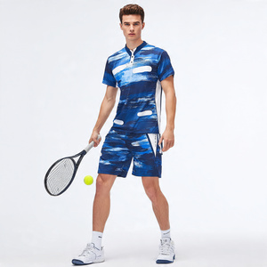 ชุดกีฬาเทนนิสชุดเสื้อโปโลสำหรับผู้ชายชุดกางเกงเทนนิส100% โพลีเอสเตอร์ - Product Image 1