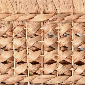 Ensemble de 3 paniers tressés en jacinthe d'eau torsadés Panier de rangement fait à la main Vente en gros Écologique Fabriqué au Vietnam - Product Image 4