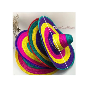 Sombrero de paja mexicano decorativo de Vietnam Sombrero de paja perfecto para eventos de cosplay y sesiones de fotos - Product Image 3