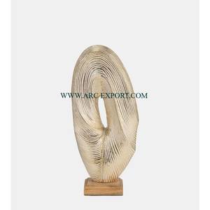 Escultura de aspecto atractivo multicolor redondo más exigente, soporte y Base chapados en oro de calidad Superior para escultura de decoración del hogar - Product Image 3