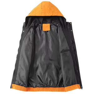 Chaqueta cortavientos para hombre de fabricación profesional Tela de lona de buena calidad con bolsillos de todo tipo - Product Image 5