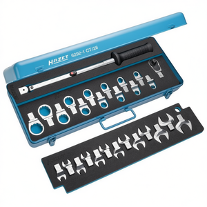 Hazet 28-Piece <b>Set</b> of <b>Torque</b> Wrench with Square and Inserts - Product Image 2