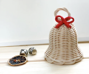 Juego de adornos navideños de mimbre tejido a mano Natural de Vietnam, árbol de vacaciones rústico, decoración artesanal para decoración del hogar de temporada - Product Image 5