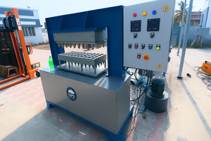 SPS Kalyan Machines SPSBP033 Machine de fabrication de tasses à thé biodégradables montées au sol à 45 cavités pour une production jetable écologique - Product Image 1