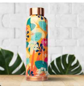 Kitchenware Decorative Sticker Enamel Printed Pure Copper <b>Metal</b> <b>Water</b> <b>Bottle</b> Juice Drinks Storage Copper <b>Bottle</b> Health Benefits - Product Image 3