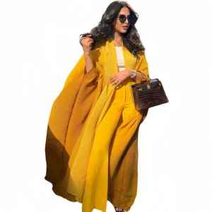 2024 nouvelle mode ouverte Abaya traditionnelle adulte vêtements décontractés pour les musulmans en soie vêtements musulmans traditionnels de Dubaï - Product Image 2