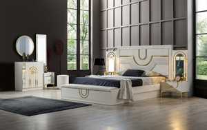 Transformez votre chambre à coucher en un sanctuaire avec un ensemble de luxe au design moderne, un artisanat de qualité et un confort douillet - Product Image 5