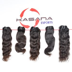 Vente en gros pas cher Extensions de cheveux indiens ondulés bruts à double trame à cuticule alignée Curl Loose Style traités Aucune machine à tisser - Product Image 3