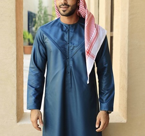ثوب رجالي جيد التهوية عالي الجودة ملابس إسلامية مجموعة ممتازة من القطن التقليدي - Product Image 1