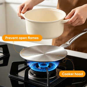 Plaque diffuseur de chaleur en acier inoxydable <span class=keywords><strong>pour</strong></span> cuisinière à <span class=keywords><strong>induction</strong></span>, <span class=keywords><strong>adaptateur</strong></span> <span class=keywords><strong>pour</strong></span> cuisinière, <span class=keywords><strong>disque</strong></span> guide de chaleur <span class=keywords><strong>pour</strong></span> économiser l'énergie - Product Image 2