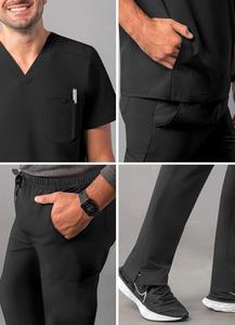 Uniforme de enfermera médica para mujer Juegos de fregado de tela tejida superior para hospitales Servicio OEM disponible - Product Image 4