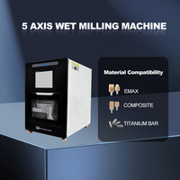 Machine de fraisage dentaire humide à 5 axes Honchon |   Fraisage CNC pour zircone, EMax, composite titane, machine de fraisage dentaire de laboratoire
