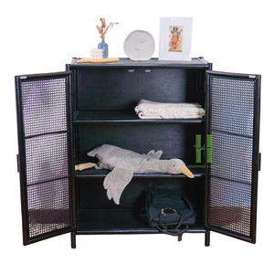 Estante de ratán de moda caliente estante de almacenamiento de múltiples capas accesorios para el hogar OEM personalizado hecho a mano en Vietnam al por mayor - Product Image 4