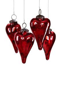 Hermoso adorno colgante de corazón de metal para regalo de vacaciones de árbol de Navidad - Product Image 3