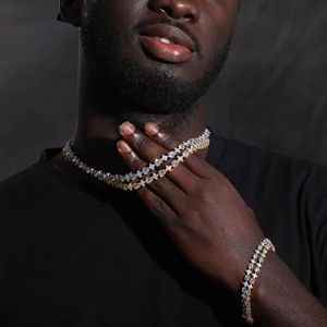 ห่วงโซ่เทนนิสรูปดาวเพชรโมอิสทรงกลมตัด - Product Image 4