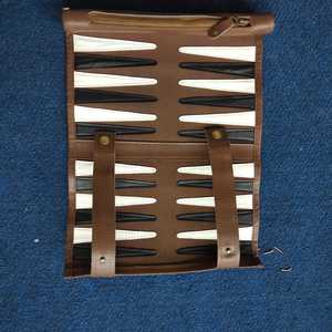 2025 Classic Leather 21in Luxury Foldable Chess & <b>Backgammon</b> Set for Kids and Adults Customized Large Game - Product Image 3