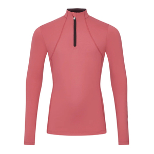 Camiseta de equitación para mujer, capa base, ligera, transpirable, cómoda, corte regular, cierre de cremallera, personalizable - Product Image 1