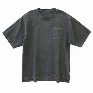 Personnalisé votre logo à l'ancienne mode 100% coton poids lourd hommes t-shirt uni Vintage délavé à l'acide T-shirt pour hommes - Product Image 1