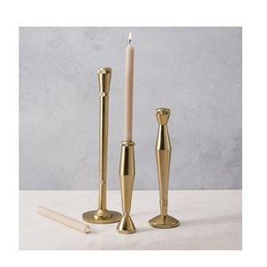 Metal Candle Holder Wedding Decoration Modern Luxury Gifts Home Decor Tabletop Centerpiece Nickel Plated Round Shape Handcrafted - Product Image 2