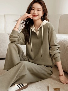 ชุดวอร์ม2ชิ้นสำหรับเด็กชายหญิง2-13ปีเสื้อผ้าลำลองแบบสวมหัวสไตล์คลาสสิกและฤดูใบไม้ผลิและฤดูใบไม้ร่วง - Product Image 6