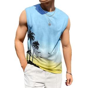 Camiseta Deportiva Personalizada con Sublimación, Sin Costuras, para Maratón, Camiseta de Carrera, Chaleco sin Mangas para Hombre, Servicio OEM - Product Image 1