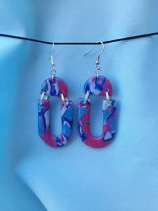 ต่างหูเรซิ่นวินเทจสุดหรูสำหรับสุภาพสตรี เครื่องประดับแฟชั่นสีสันสดใส คุณภาพดี ราคาถูก ลดราคา งานฝีมือเรซิ่น - Product Image 2